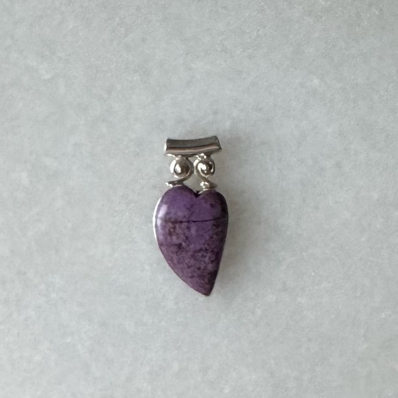 NWOT Sundance Heartscrabble Pendant Purpurite Sterling Silver